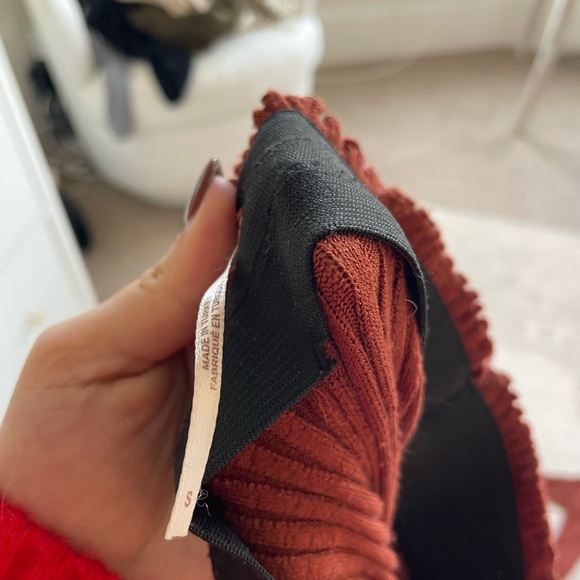 Free People Rust Ribbed Jumpsuit - Picture 4 of 4